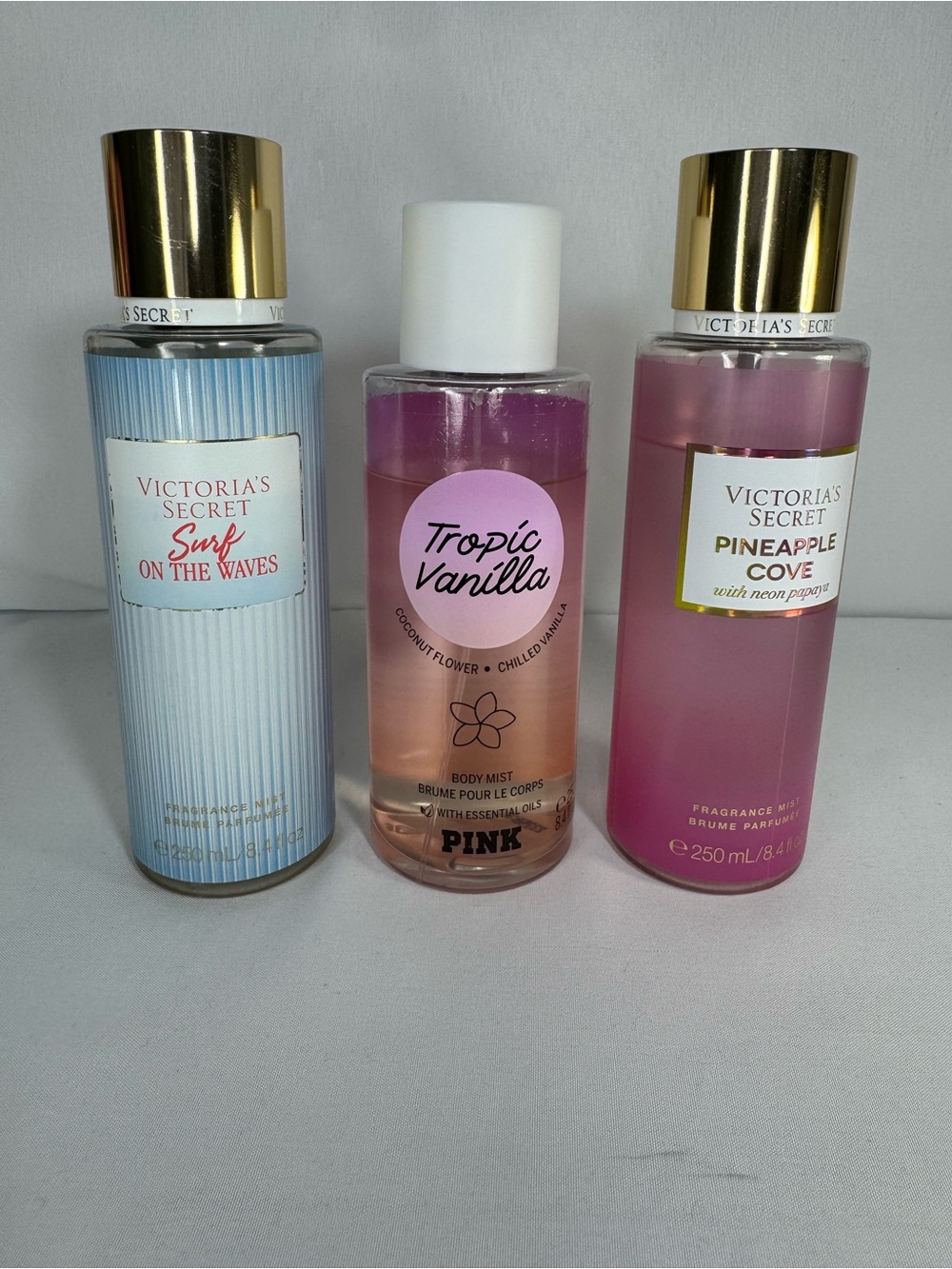 Victoria's Secret Fragrance Mist - 3 bottles